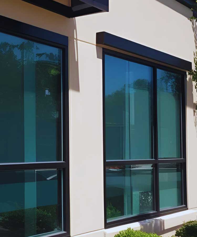 Tinted home windows showing UV protection and energy efficiency in Tulsa, OK