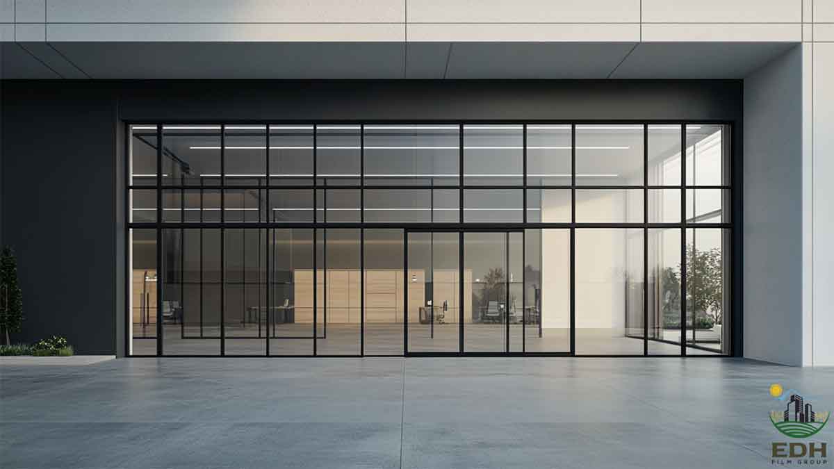 Modern residential façade showcasing window tinting in Arlington, TX 